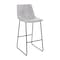 Flash Furniture 30 inch LeatherSoft Bar Height Barstools in Light Gray, PK2 2-ET-ER18345-30-LG-GG - alternate 6